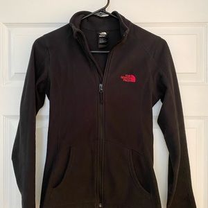 The North Face fleece zip up- black XS